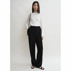 New w/ Tags Toteme Double Pleated Tailored Black Trousers size 8